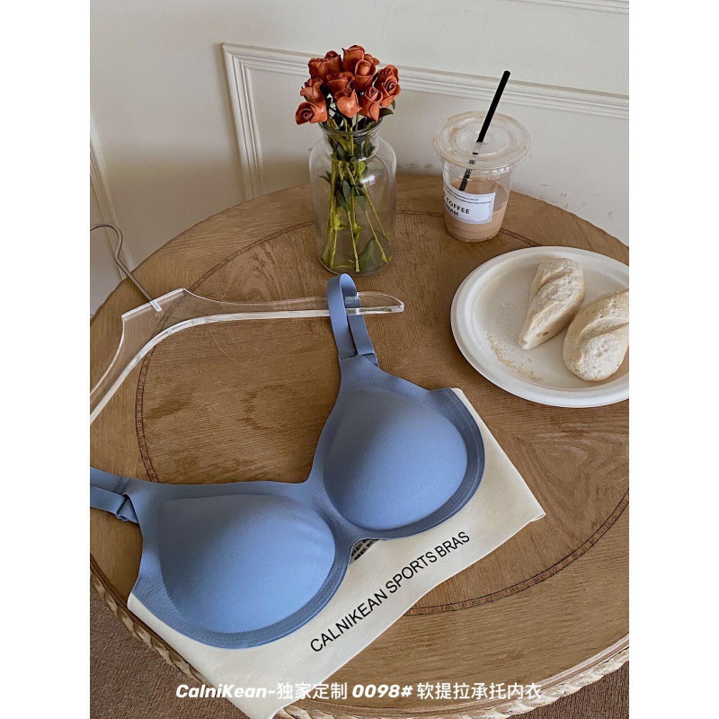 Nuevo 0098 soporte de elevación suave ropa interior suave soporte inalámbrico push-up Delgado molde taza sujetador mujer suave y cómoda ropa interior