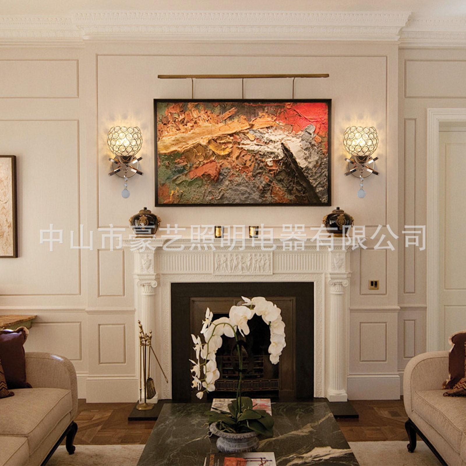 Simple minimalista Camarón lámpara de pared de cristal LED lámpara de noche dormitorio diseño sentido lámpara de pared al aire libre