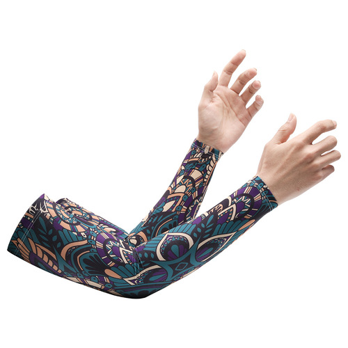 Sun protection sleeves for men and women, summer ice silk outdoor cycling cool arm sleeves, anti-UV arm guards, sun protection hand sleeves