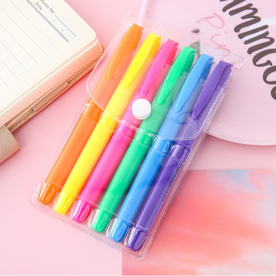 Clásico 9500 resaltador, marcador para estudiantes, macaron, cuenta de mano, juego de resaltador transfronterizo, regalo de premio al por mayor