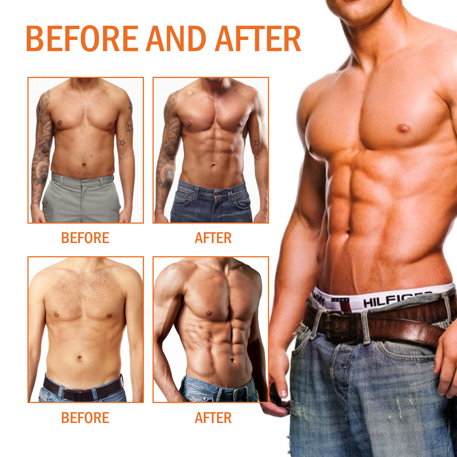 Crema rinforzante per impacchi caldi OUHOE per rassodare la pancia, rassodare l'addome, migliorare le linee muscolari e_voghion.com