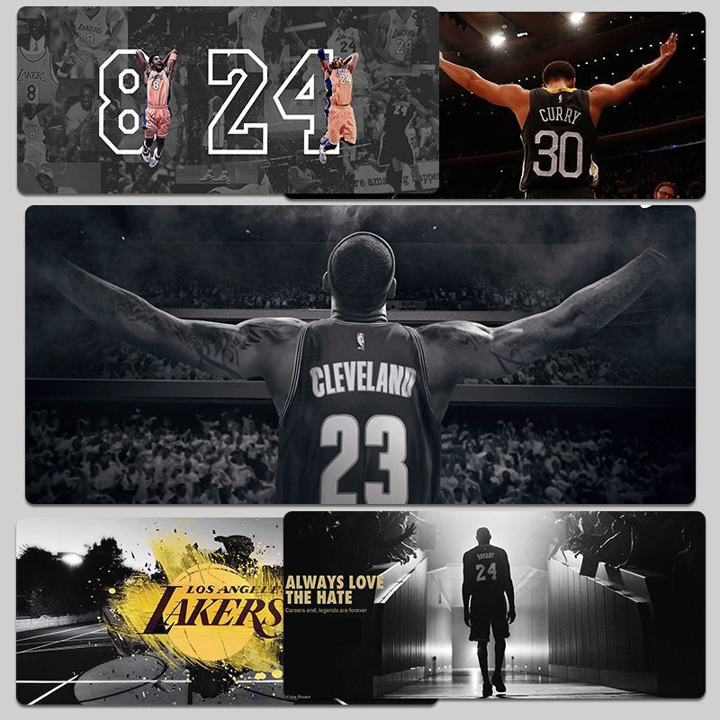 NBA Kobe Mouse Pad Extra Large James Curry Lakers Basketball Court Boys Dormitory Computer Desktop Mat NBA Kobe Mouse Pad Extra Large James Curry Lakers Basketball Court Boys Dormitory Computer Desktop Mat