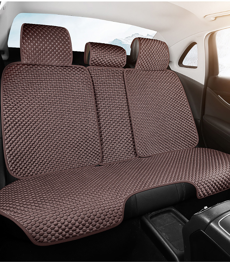 Car Seat Cushion, Universal for All Seasons, Summer Cooling Cushion, Rear Seat, Car Cushion, Half-Pack Seat Cover, Ventilated Seat Cushion Wholesale