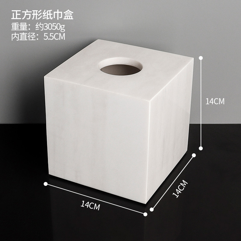 Caja de pañuelos cuadrados