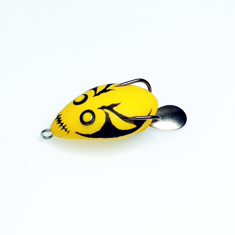 Tailandia estilo pequeño trueno Rana nuevo doble gancho Rana hueco suave trueno Rana negro pescado Luya cebo transfronterizo caja caliente