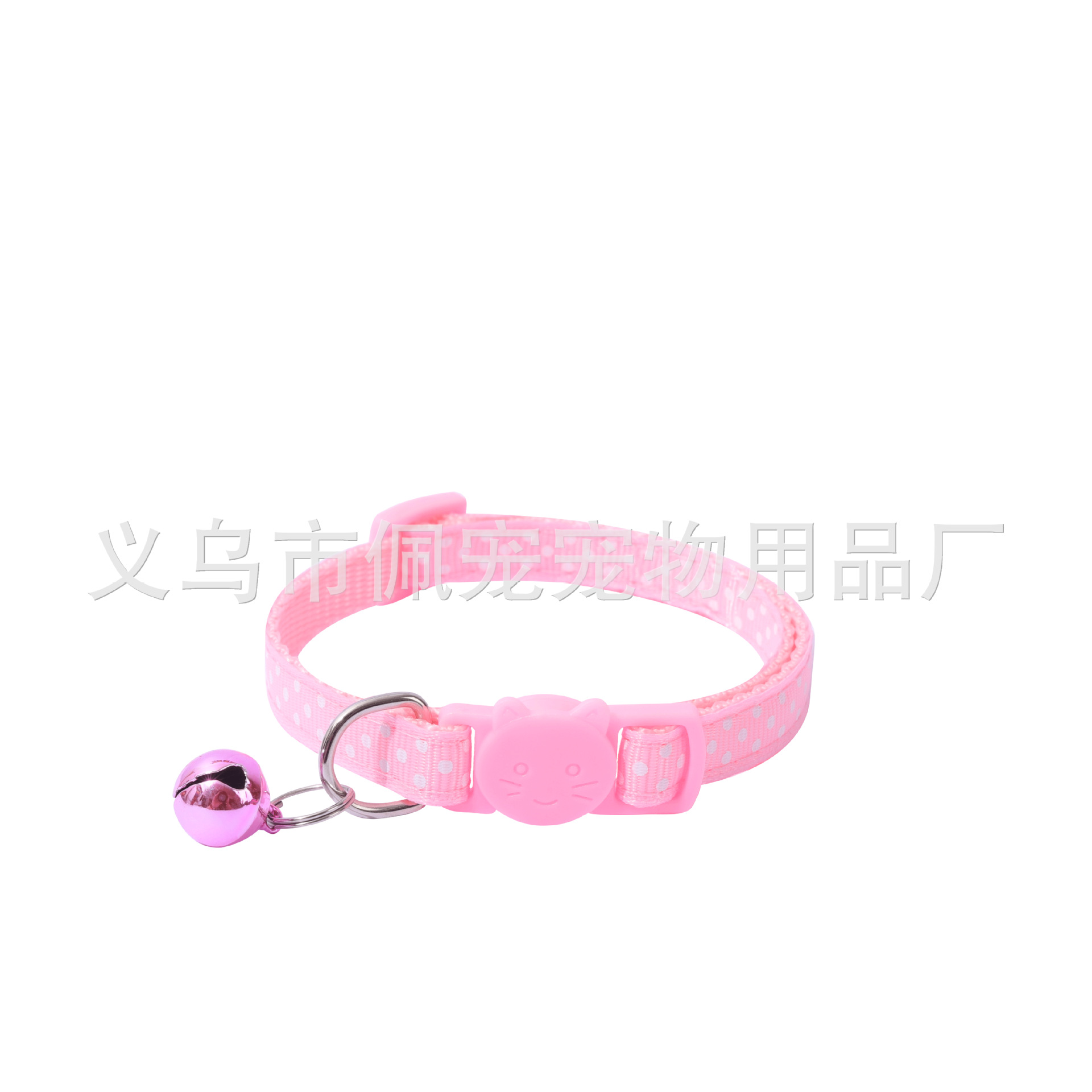 Pei Pei 1.0 collar de botón de seguridad de color para gatos impresión de puntos collar de cuello para gatos collar para mascotas collar de collar