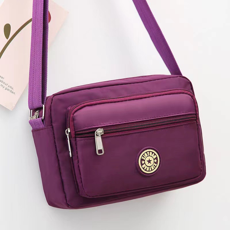 Bolsa de tela de flores bolsa de mensajero de las mujeres nueva bolsa de Madre de gran capacidad bolsa de hombro individual de mediana edad y ancianos bolsa de tela Oxford bolsa