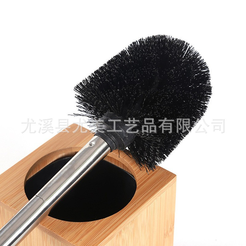 Cepillo de baño de bambú Cepillo de limpieza Cepillo de lavado de mango largo Cepillo de inodoro Juego de cepillo de inodoro