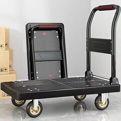 四輪静音台車を厚くして荷物を運ぶカートを折って買い物をしてトレーラーを運ぶカート