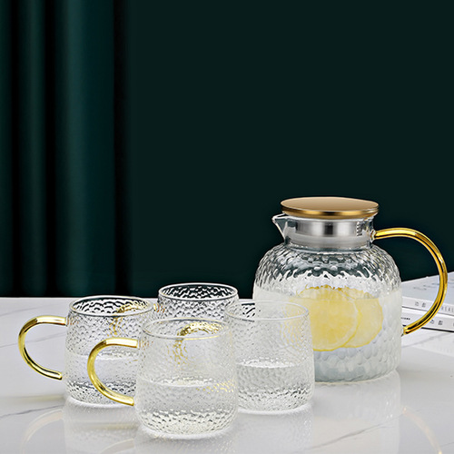 BB4C wholesale teapot heat-resistant glass cold water teapot household commercial large capacity tea cup