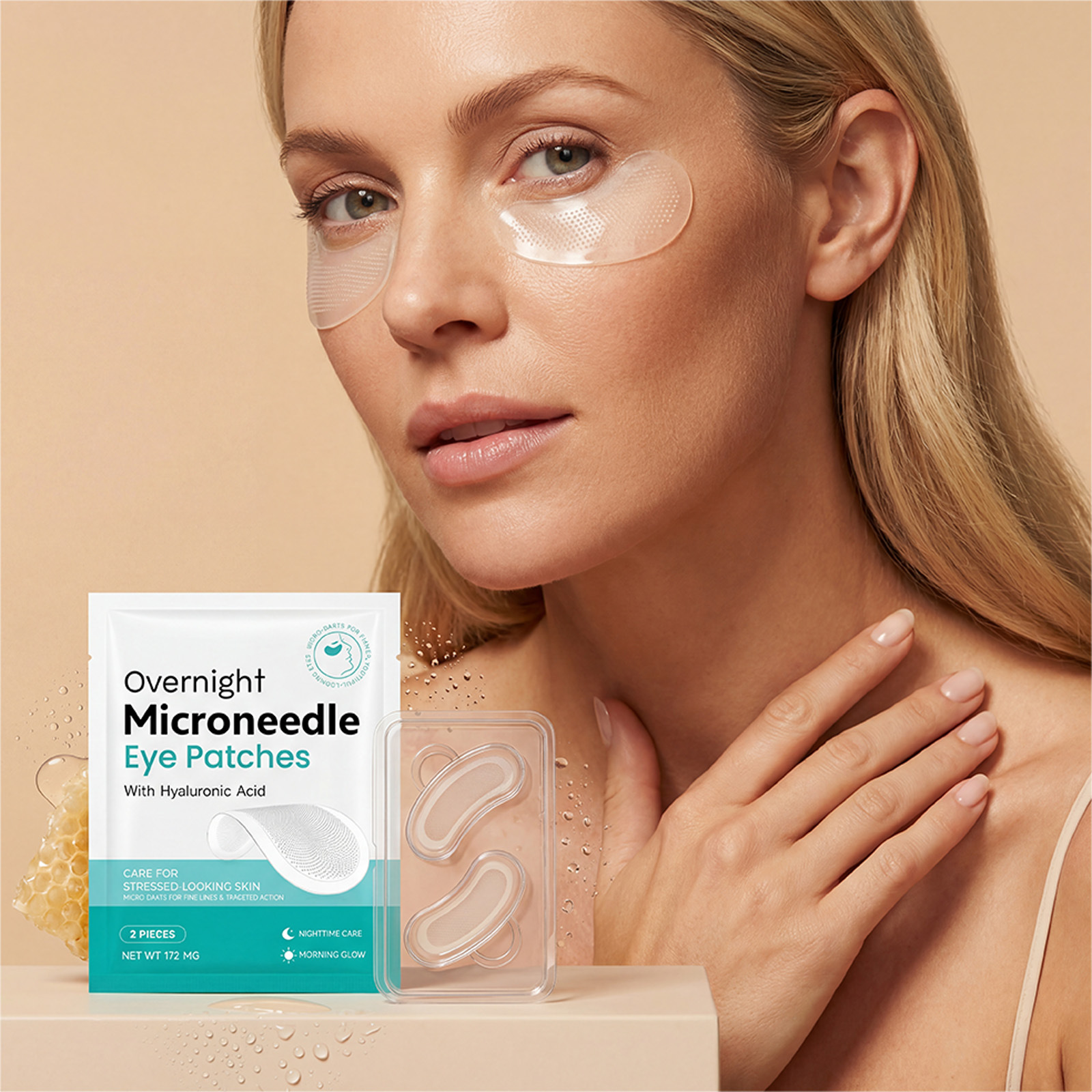 Nighttime Eye Patches Gently Care for and Moisturize the Skin Around the Eyes, Softening and Locking in Moisture, Providing Daily Nourishment for the Eyes, Lightweight and Skin-Friendly
