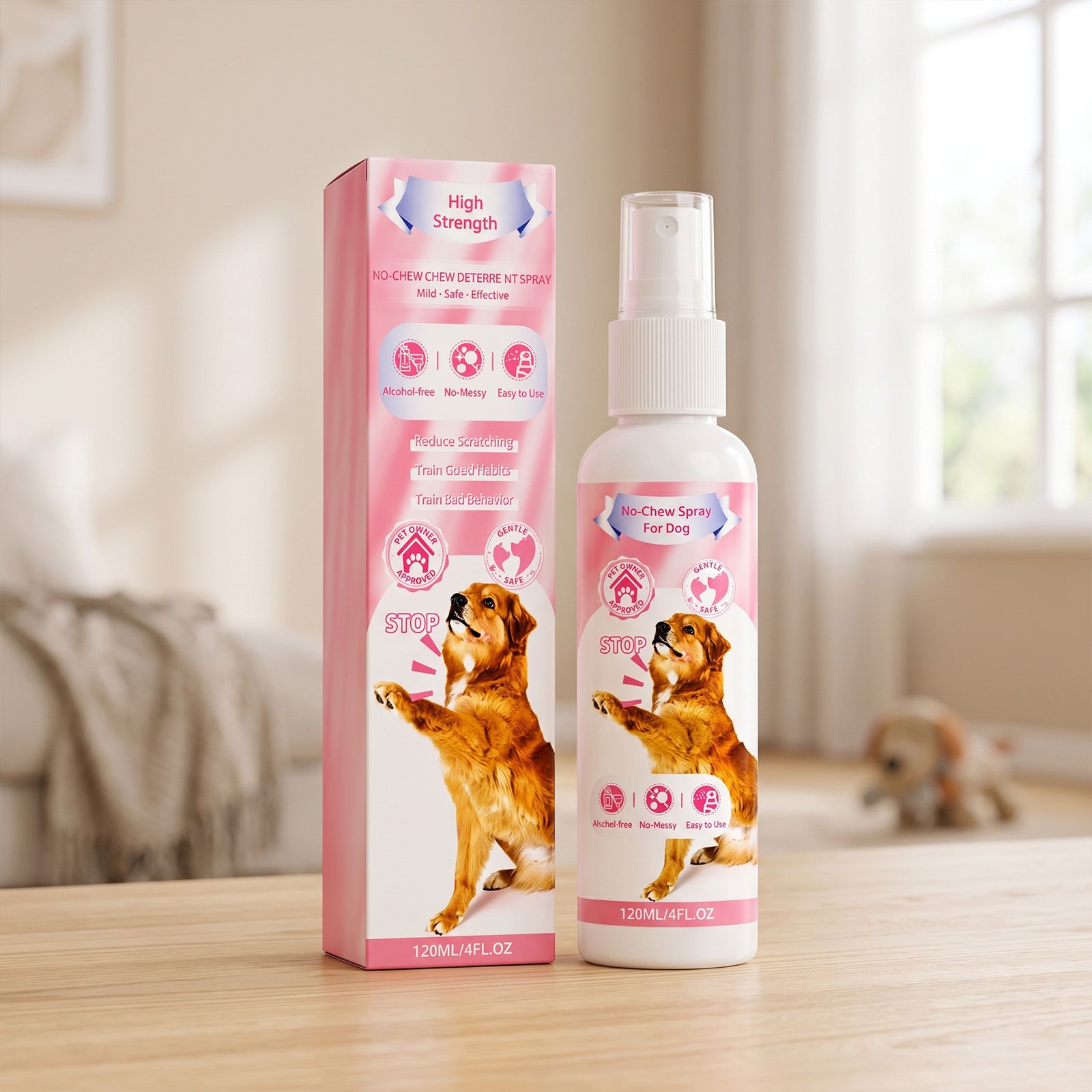 Dog Anti-Bite Spray Pet Training Anti-Bite and Scratch Home Care Spray for Dogs