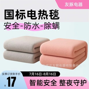National Standard Electric Blanket Single Warm-Up Double Dual-Control Household Dehumidification Student Dormitory Safety Enlarged Electric Mattress