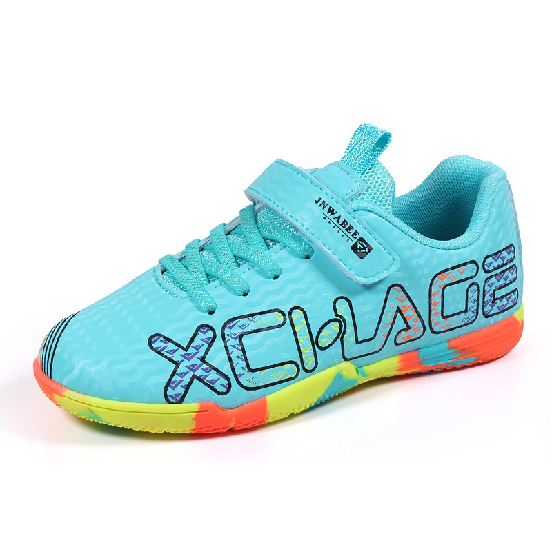 Kindervoetbalschoenen met klittenbandsluiting, lichtgewicht noppen voor tieners en studenten, geschikt voor oudere kinderen en wedstrijden._voghion.com