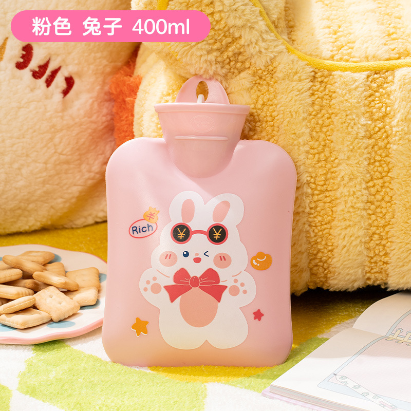 虹プリント PVC 水充填湯たんぽ 1200 ミリリットル漫画動物水充填湯たんぽハンドウォーマーバッグ防爆と漏れ防止|undefined