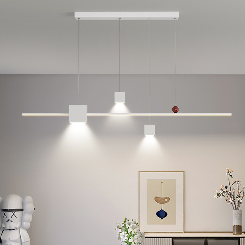 Modern Minimalist Restaurant Chandelier,Personalized Minimalist Restaurant Multi-head Chandelier,Creative Bar Lamp,Dining Room Lamp,LEDLamp