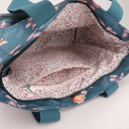 Ladies Casual Single Shoulder Bag Large Capacity Travel Waterproof Lightweight Printed Mother Handbag Tote Women's Bag
