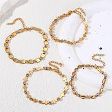 韩国东大门方形锆石可调节手链女简约轻奢手环个性气质高级感手饰