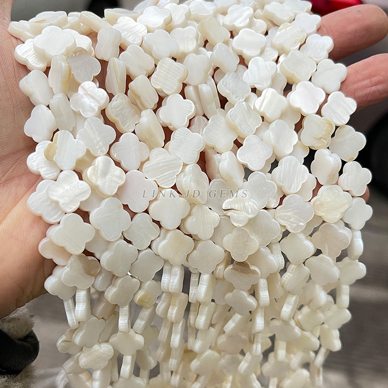 7-8mm天然淡水白貝殻随形珠白貝母不規則形散珠diyアクセサリー部品卸売り|undefined