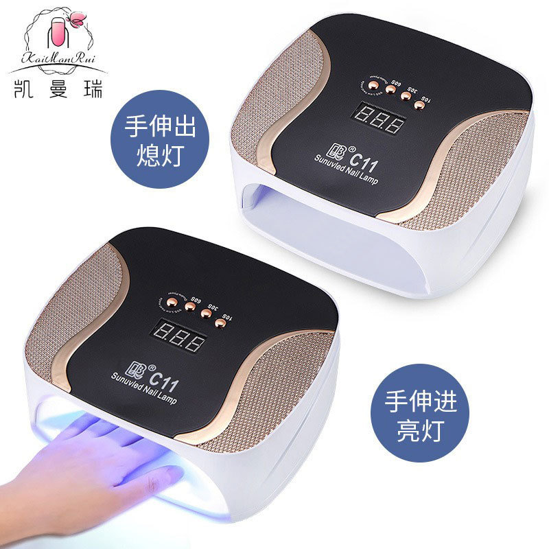 Lámpara de manicura de diamante 308W de alta potencia de manicura horneada UV luz de terapia de luz de velocidad de pegamento de manicura seco máquina de terapia de uñas transfronteriza