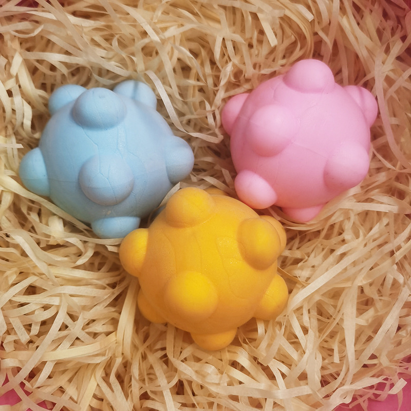 Nuevo juguete para mascotas TPR espuma Bola de meteorito juguete de alta elástica Bola de molienda mordedura de perro de juguete resistente