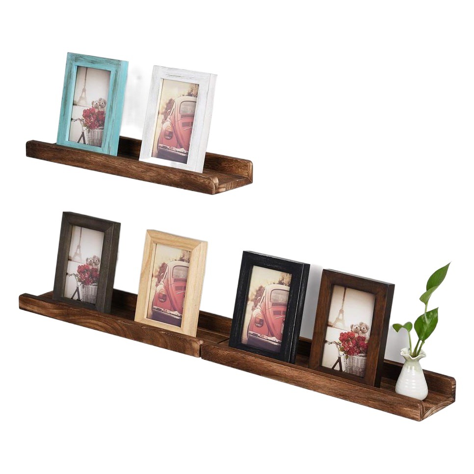 Amazon madera maciza pared estante colgante sala de estar TV pared estante dormitorio pared partición creativa