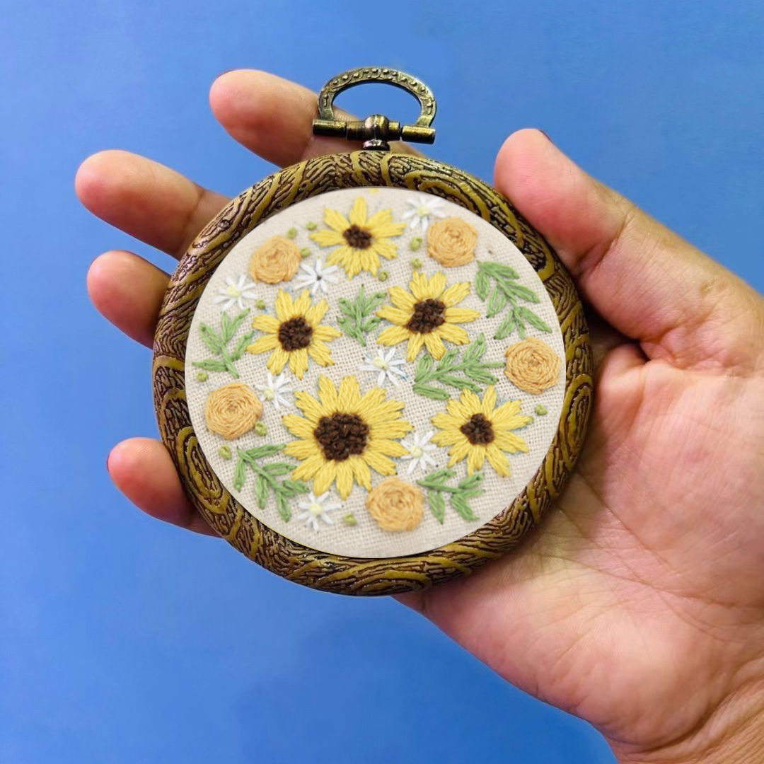 Antiguo nuevo bordado colgando pintura hecha a mano diy paquete de material sala de estar lu bordado costura práctica bolsa transfronteriza inglés colgando pintura