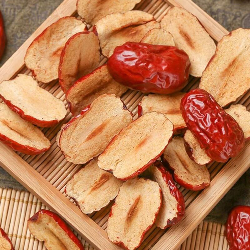 新疆红枣片灰枣干【华北枣农】350g/袋 烘干枣干酥脆若羌红枣干|undefined