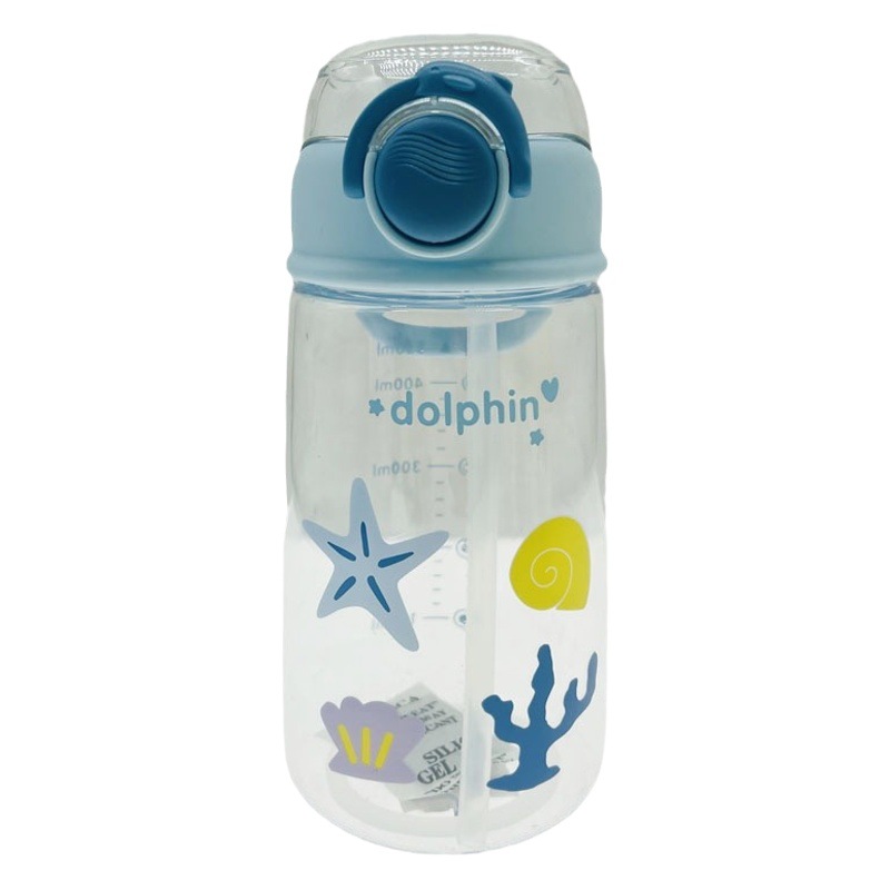 Weilong 9031 espacio taza niños estudiante taza de plástico fresco delfín nuevo espacio romántico taza de paja espacio taza