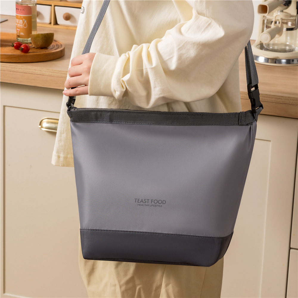 Bolsa de hombro de alto valor facial, bolsa de aluminio portátil, bolsa de almuerzo de aluminio, bolsa de almuerzo de aislamiento térmico, bolsa de mochila, bolsa de hielo de picnic impermeable