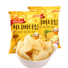 韩国进口海太蜂蜜黄油薯片土豆片网红休闲食品膨化薯片零食批发