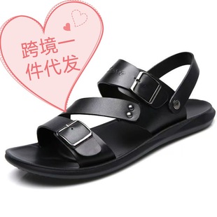 Cross-border TEMU SHEIN beach shoes new 2025 summer men's beach shoes 48 yards sandals men a big hair