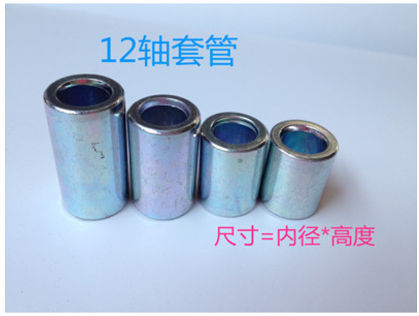 内孔12外径20定位轴套焊接无缝钢管铁环圆柱型空心加厚铁垫圈镀锌