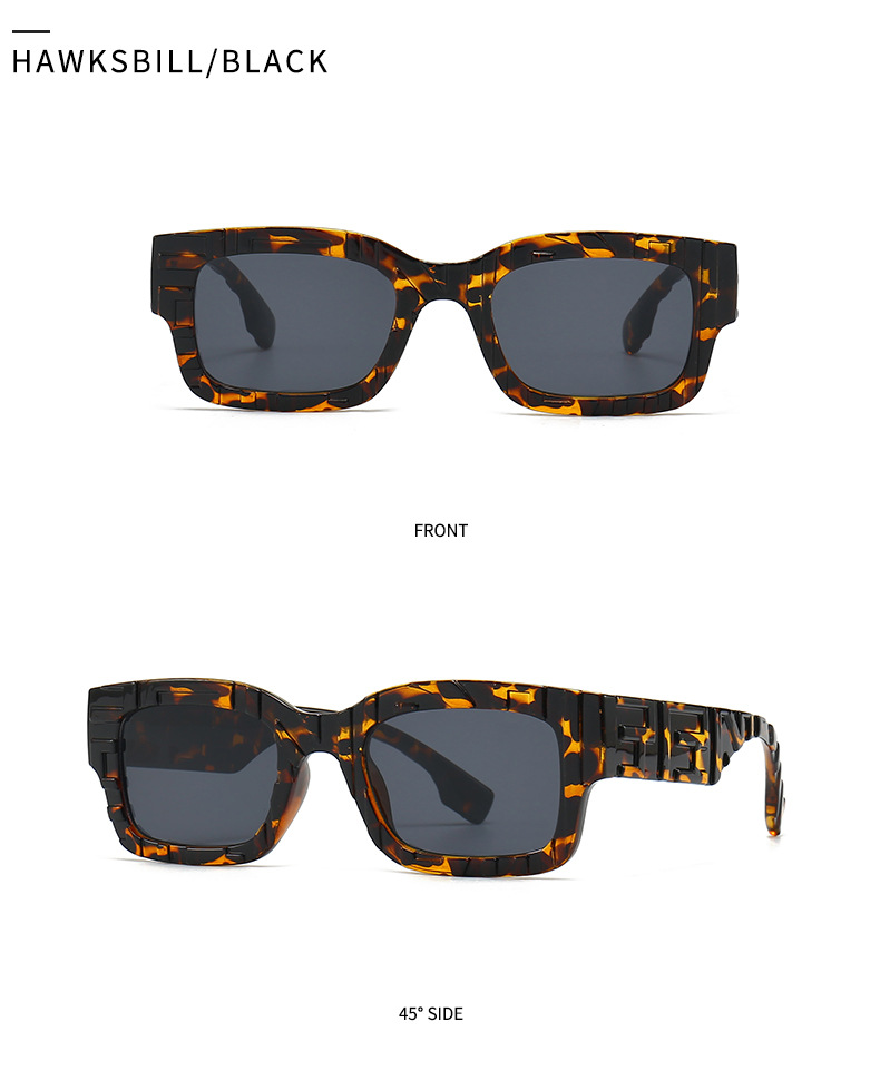 European and American sunglasses ins fashion square sunglasses men's large frame sunglasses women's sunglasses 103_voghion.com