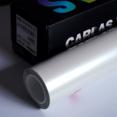 Auto Color Change Film anti-scratch liquid metal silver factory - satin-ceramic-white-152m16m