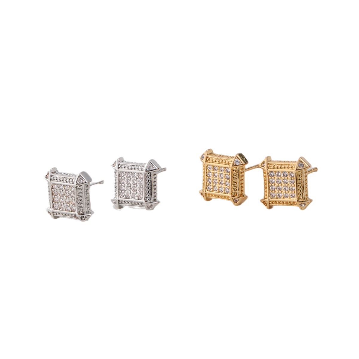 Minimalist Men's Stud Earrings In Stainless Steel For Daily Wear_voghion.com