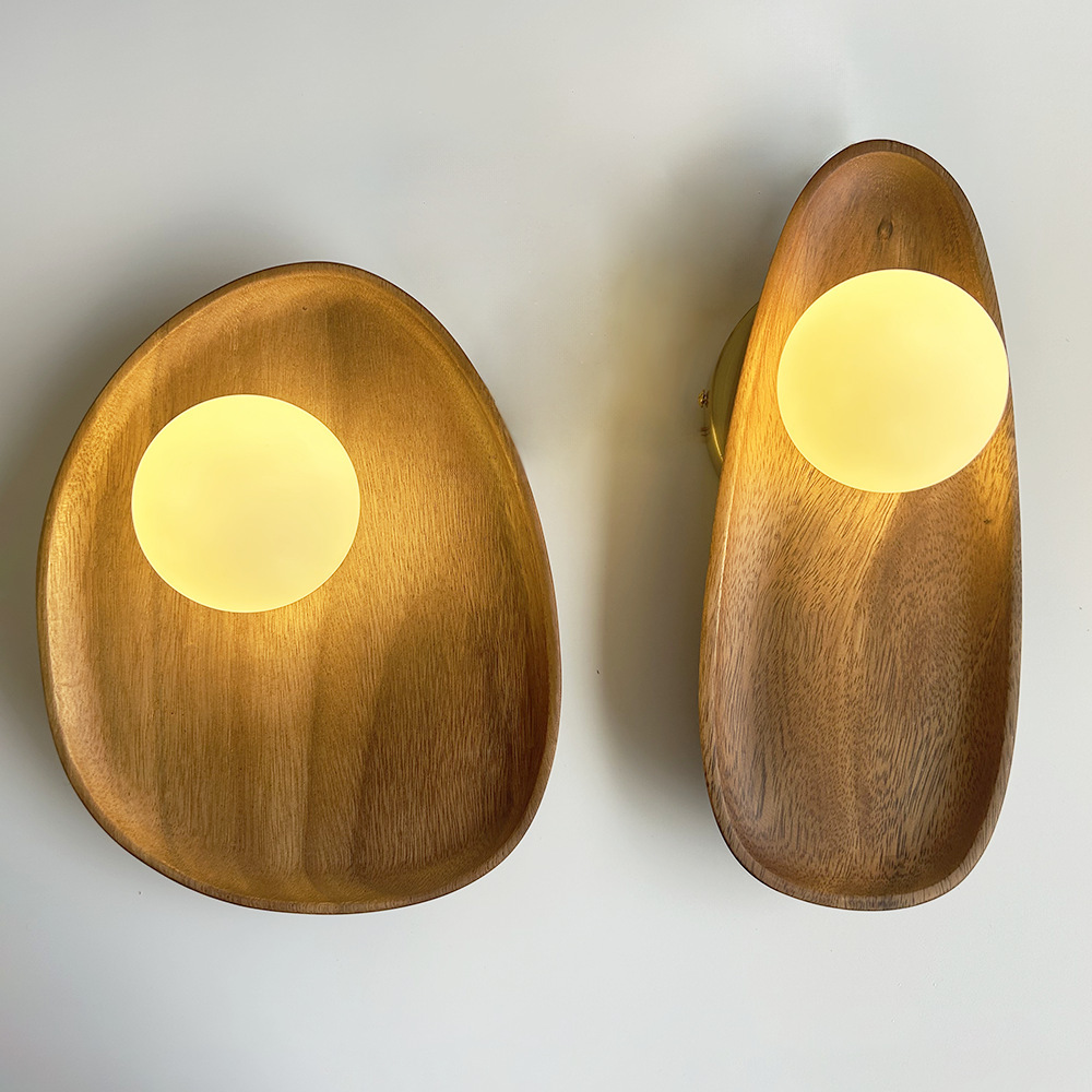 lámpara de cabecera de madera sólida sala de estar simple simple japonés estudio lámpara de pared dormitorio simple cabecera lámpara silenciosa