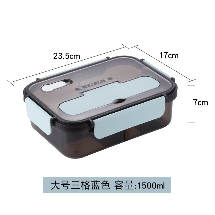 分格防漏饭盒可微波炉加热圆形便当盒餐盒食品级保鲜盒学生餐盒|undefined