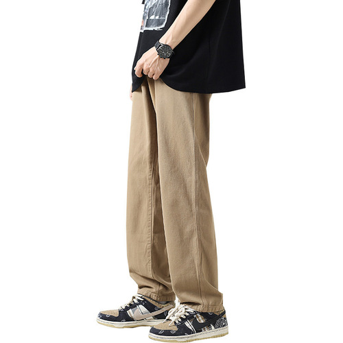 Retro Japanese work pants for men, autumn and winter American style, Instagram high street fashion brand, city boy straight casual pants