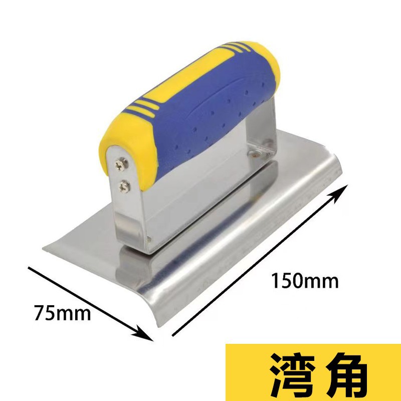 Fácil VELOCIDAD DE ACERO INOXIDABLE Yin y Yang esquina paleta pared esquina herramienta paleta decoración construcción barro de diatomeas raspado masilla ángulo extractor
