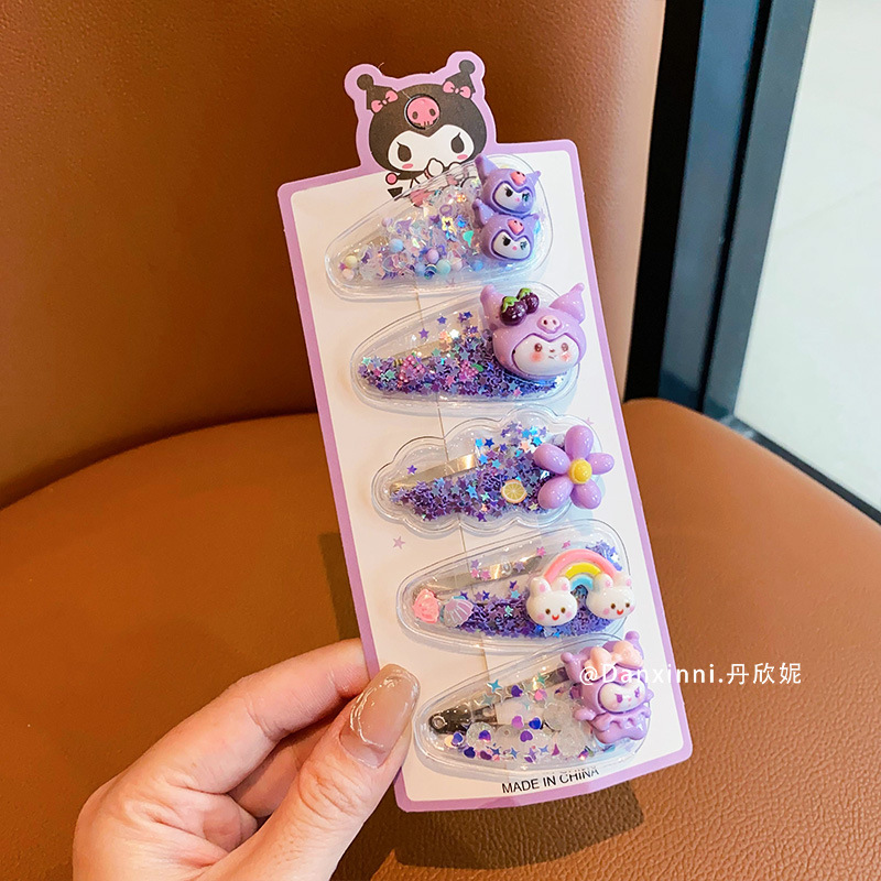 子供用流しヘアクリップ、女の子用かわいいサイド前髪BBクリップ、女の子用後頭部ヘアピン、ベビーヘアアクセサリー|undefined