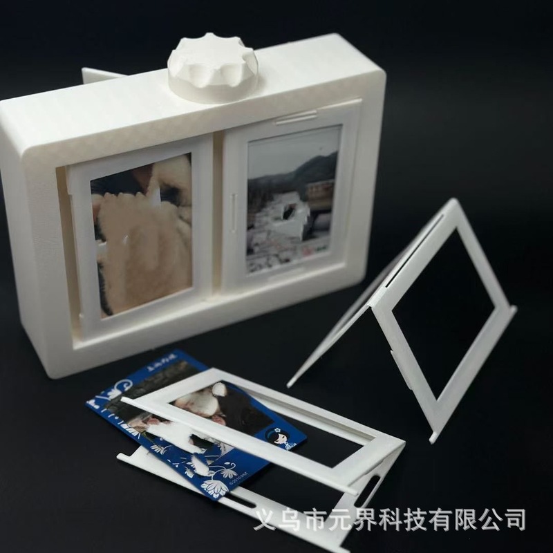 3D プリントポラロイドフォトアルバムページめくり立体フォトフレーム回転フォトフレーム収納写真装飾品 3inch 写真|undefined