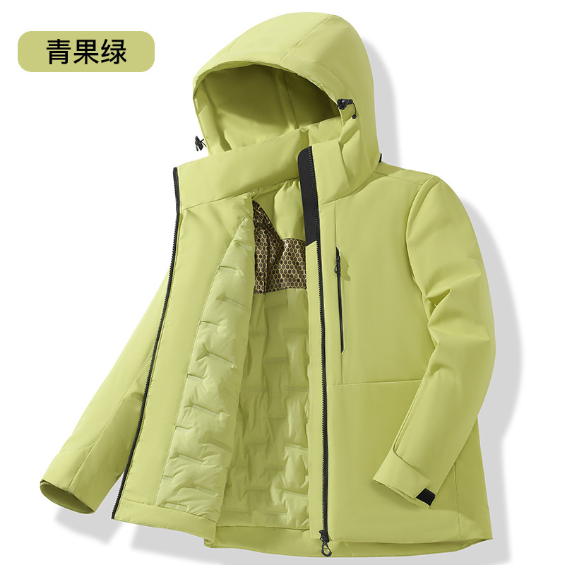 Sports Outdoor Jackets for Women and Men in Autumn and Winter Windproof Quilted Warm Soft Shell Mountaineering Travel Clothing Cotton Jackets