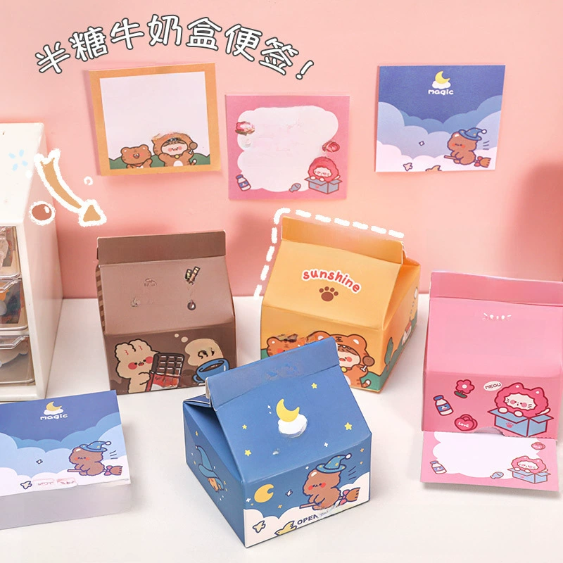 Семион milk box знак в INS Девочка Сердце Коробка.