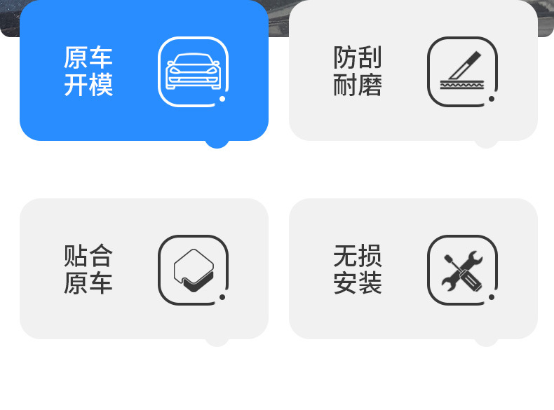 Suitable for Zhijie R7 Special Car Rearview Mirror Anti-Collision Strip, Original Car Color Exterior Modification Anti-Scratch and Anti-Scuff Protective Accessories