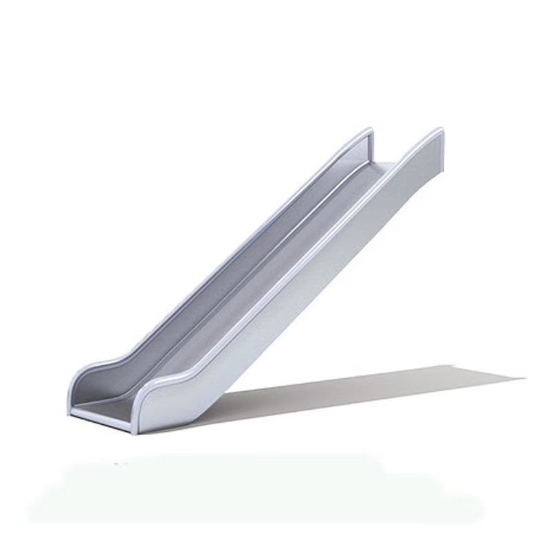 Gran tobogán de acero inoxidable al aire libre sin energía escultura paisaje de jardín centro comercial comunidad red roja perforada instalaciones de paisaje