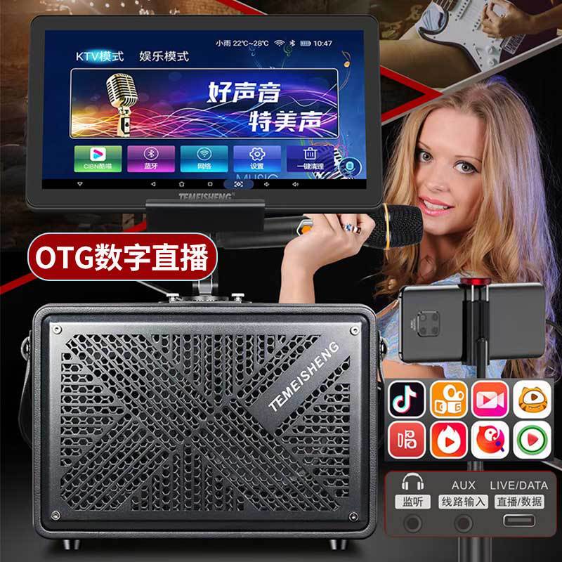 特美声広場舞音響帯表示スクリーン屋外携帯生放送k歌点歌機ビデオbluetoothスピーカー|undefined