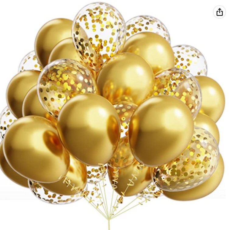 Metal globo de plata 40 unidades 10 pulgadas metal plata y confeti globo de látex fiesta de cumpleaños a granel