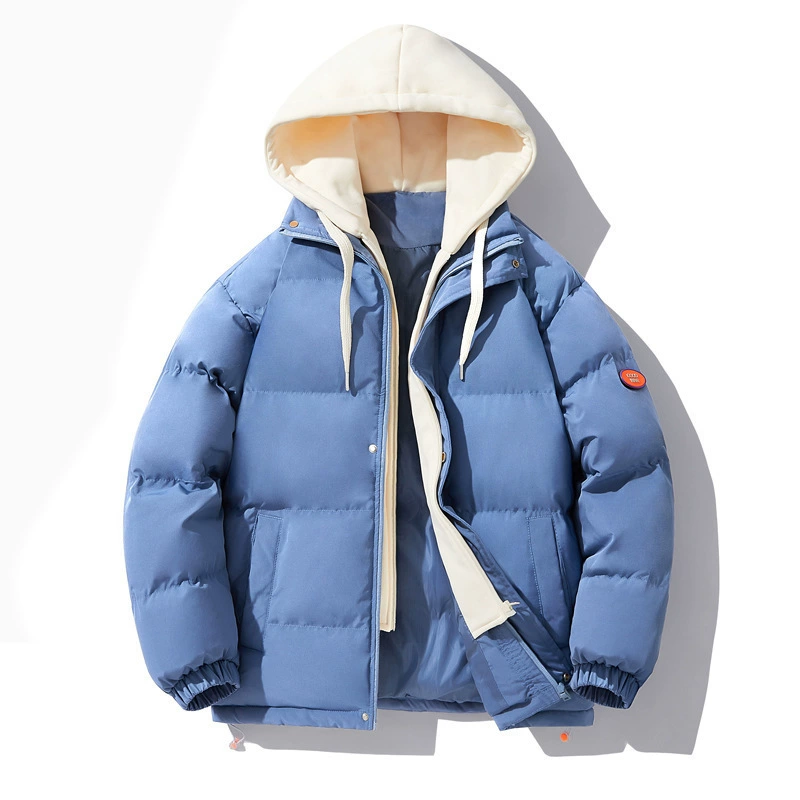 Demi-season down jacket with hood, warm set