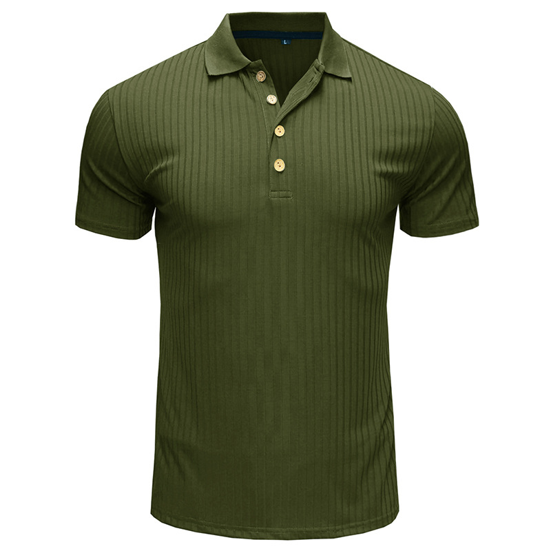 Men's Solid Color Patchwork Polo Shirt Men's Clothing display picture 12